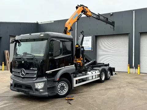 Mercedes-Benz Actros 2632 EURO6 HAAKSYSTEEM + LAADKRAAN EFFER 145 X3